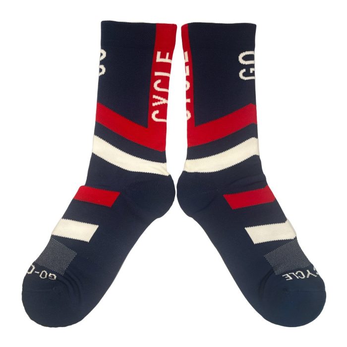 GO-CYCLE Blue Red Sock